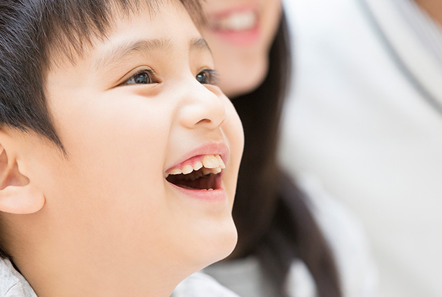 笑顔の男の子